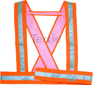 Reflexní šle,kšandy BAUCE Hi-Vis,EN ISO 20471