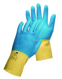 CASPIA pracovní rukavice z přírodního latexu máčené v neoprenu,chemicky odolné