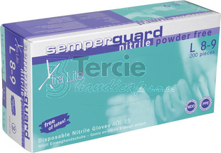 Jednorázové rukavice Semperguard Nitrile Xtra lite nitrilové,nepudrované