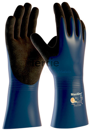 MAXIDRY 56-530 celomáčené nitrilové rukavice
pena v dlani