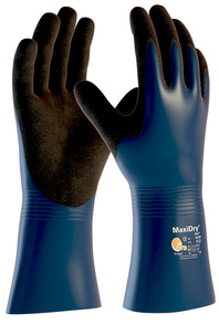 MAXIDRY 56-530 celomáčené nitrilové rukavice
pena v dlani