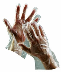 Jednorázové rukavice DUCK polyetylenové