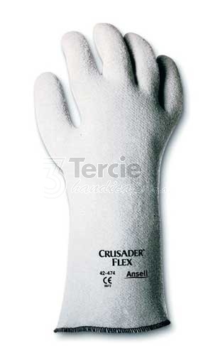 CRUSADER FLEX 42-474 33cm pracovní rukavice tepluodolné šité ze speciální tkaniny s izolační podšívkou z netkané textilie, odolností před kontaktním teplem do 200 ° C