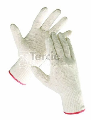 AUKLET rukavice bavlněné pletené,bezešvé