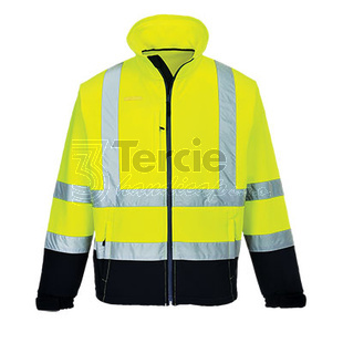 Reflexní softshellová bunda Contrast Softshell žlutá S425 Hi-Vis,EN ISO 20471