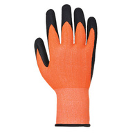 Reflexní pracovní rukavice A625  Hi-Vis Tex z HPPE skelných vláken  povrstvené polyuretanem,neprůřezné stupeň 5