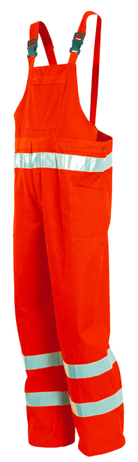 Reflexní kalhoty laclové oranžové 8435,EN ISO 20471