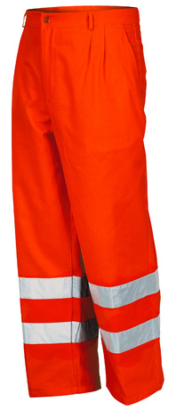 Reflexní kalhoty do pasu oranžové 8430,EN ISO 20471